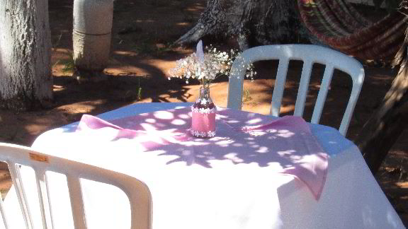 Imagem: detalhe da mesa.